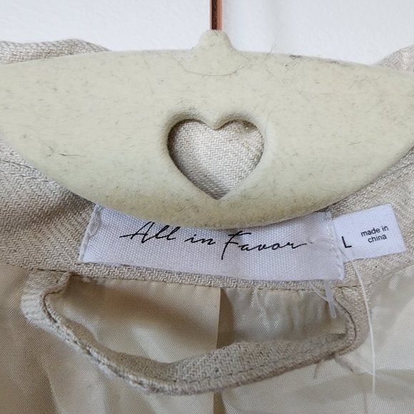 All in Favor oversized linen blazer - Picture 2 of 5